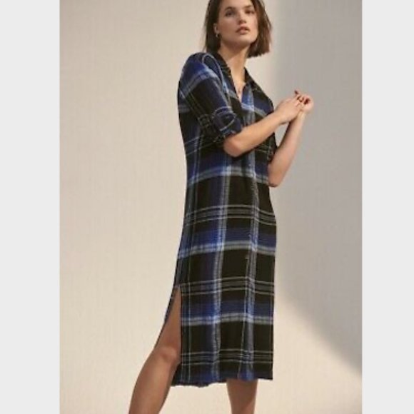 Anthropologie Dresses & Skirts - Anthropologie Cloth & Stone Geri Plaid Maxi Dress